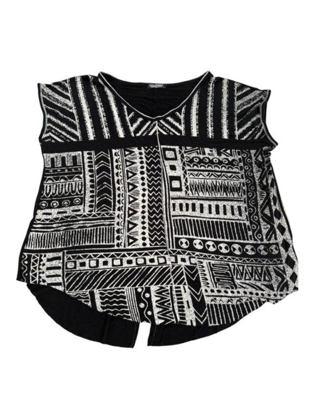 Vanilla Sugar Women Shirt Large Tribal Black Y2K Grunge Fairy Witchy Whimsigoth